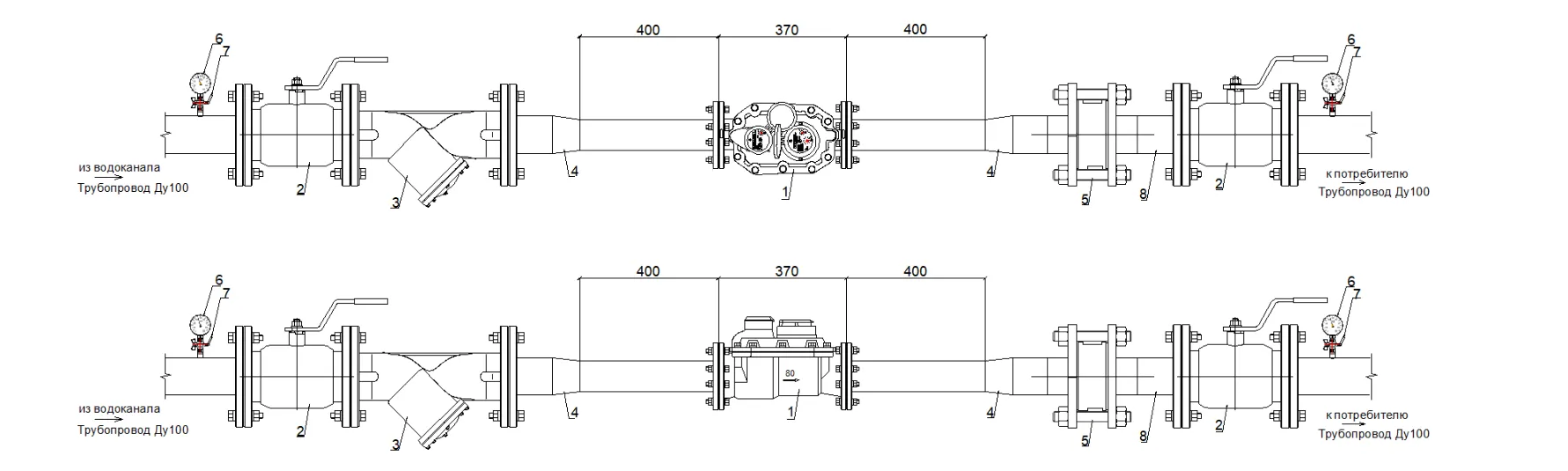 Монтажная схема СТВК-1 80\20 ДГ