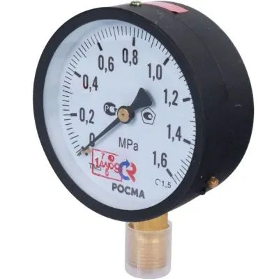 ТМ-510Р.04(0-6MPa)G1/2.1,5МАНОМЕТР общетехнический 100мм, Тип - ТМ-510Р, радиальное присоединение.