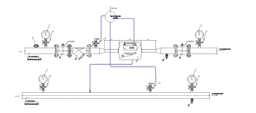 Монтажная схема СТК МАРС NEO-15 У П