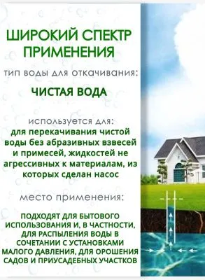 Вихревой насос Grandfar QB 80 насос от магазина счетчики-юг