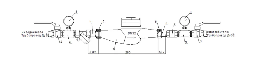  Монтажная схема ВСКМ 90-32