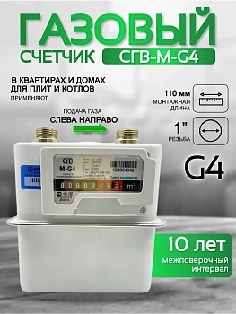 Счетчик газа СГВ-М-G4 LR (1")
